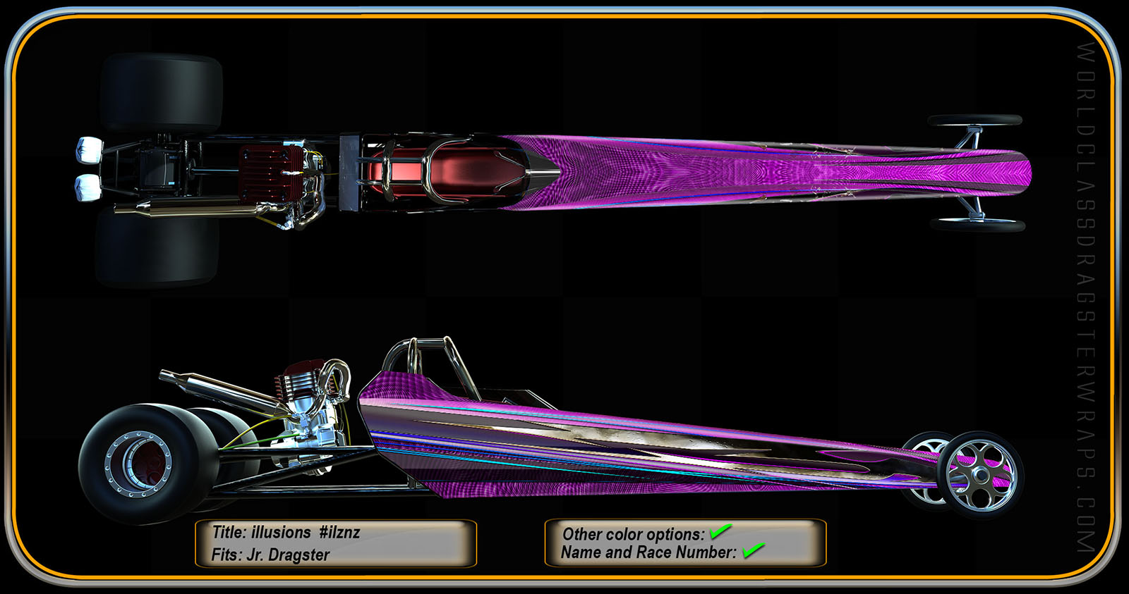 Claymore junior dragster wrap