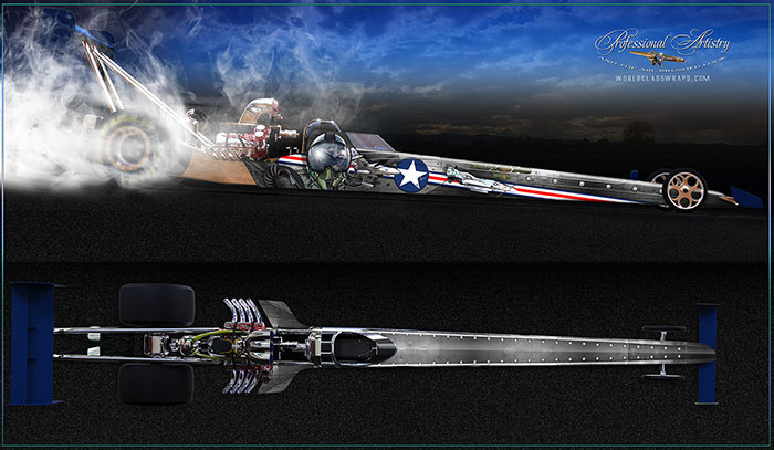 F4 FIGHTER PILOT DRAGSTER WRAP