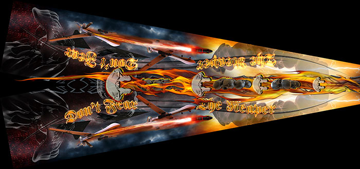 top view dragster wrap