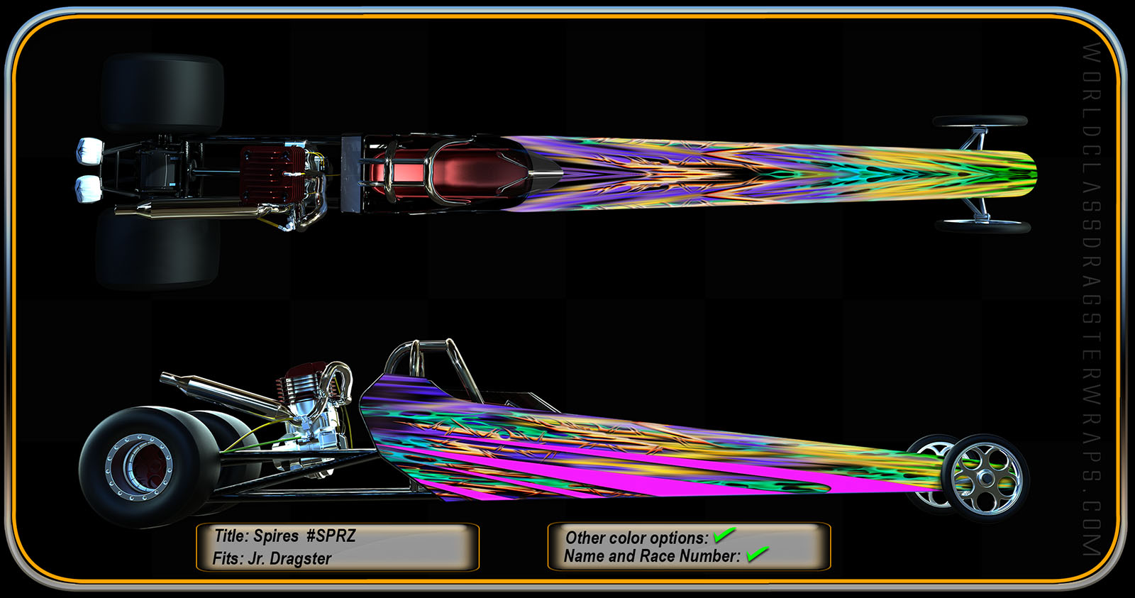 Claymore junior dragster wrap