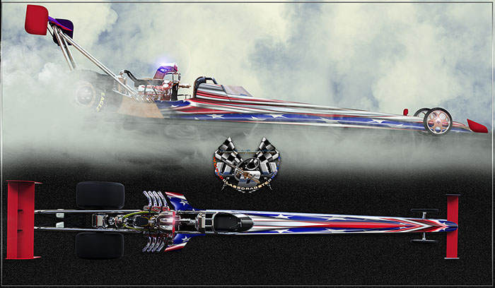 AMERICANA v2 Dragster Wrap